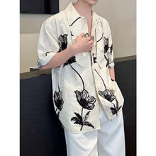 Load image into Gallery viewer, 3D Embroidered Bow Tie Short-Sleeve Shirt
