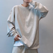 Load image into Gallery viewer, 235g Cotton Double-needle Crew Neck Long-sleeved T-shirt
