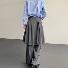 Load image into Gallery viewer, Layered Casual Wide-leg Pleated Skirt Pants
