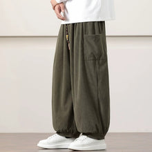 Load image into Gallery viewer, Corduroy Side Pocket Loose Wide-leg Casual Pants

