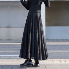 Load image into Gallery viewer, High Waist Lace Embroidered A-line Skirt
