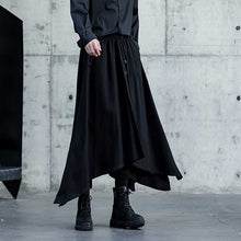 Load image into Gallery viewer, Drape Solid Color Irregular Culottes Hakama Pants
