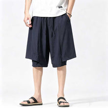 Load image into Gallery viewer, Ice Silk Loose-fitting Faux Two-piece Shorts
