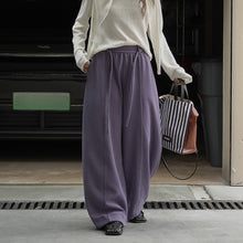 Load image into Gallery viewer, Casual Curved Elastic Waist Loose Wide-leg Pants
