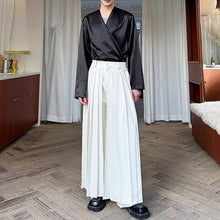Load image into Gallery viewer, Straight Loose Double Layer Pleated Culottes
