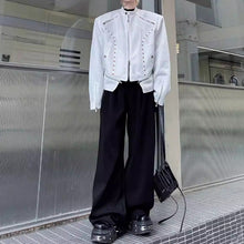 Load image into Gallery viewer, Retro Dark Stand-up Collar Zip-up Jacket
