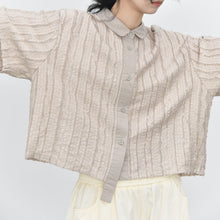 Load image into Gallery viewer, Women’s Textured Loose Casual T-shirt
