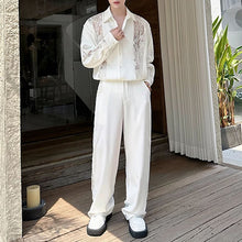 Load image into Gallery viewer, French Lace Panelled Cut-out Shirt
