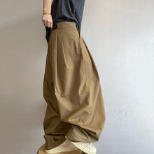 Load image into Gallery viewer, Retro Pleated Lantern Cuff Overalls
