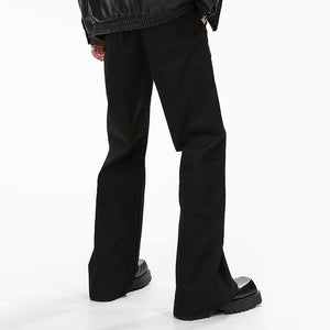 Casual Straight Leg Loose Bootcut Trousers