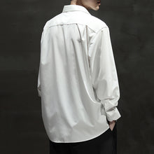 Load image into Gallery viewer, Loose Square Collar Solid Color Large Size Business Shirt

