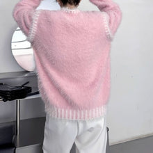 Load image into Gallery viewer, Pink Mink Cashmere Loose Knit Sweater
