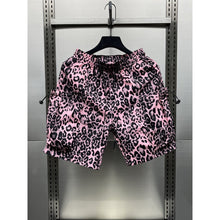 Load image into Gallery viewer, Leopard Print Quick-drying Loose-fitting Five-point Pants
