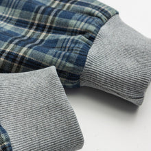 Load image into Gallery viewer, Reversible Cropped Boxy Plaid Lined Zip Up Hoodie
