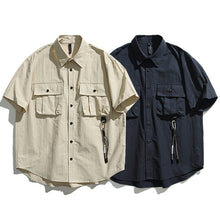 Load image into Gallery viewer, Retro Japanese Loose Casual Short-sleeved Shirt
