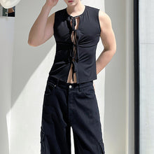 Load image into Gallery viewer, Tie-front Cardigan Slim-fit Vest
