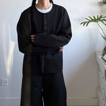 Load image into Gallery viewer, Multi-button Straight Shoulder Loose Casual Cardigan
