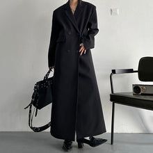 Load image into Gallery viewer, Strong Aura Loose-fitting Drape Suit Trench Coat
