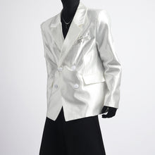 Load image into Gallery viewer, Double-breasted Casual Pleated Blazer

