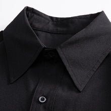 Load image into Gallery viewer, Button-down Loose Casual Black Shirt
