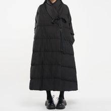 Load image into Gallery viewer, Casual Lace-up Loose White Duck Down Jacket
