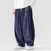 Load image into Gallery viewer, Corduroy Printed Casual Wide-Leg Pants
