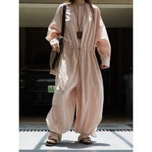 Load image into Gallery viewer, Women's Casual Tencel Wide-Leg Elastic Waist Jumpsuit

