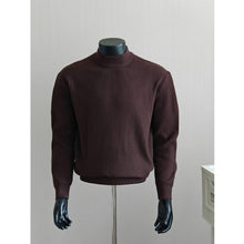 Load image into Gallery viewer, Striped Crew Neck Textured Knit Sweater
