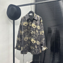 Load image into Gallery viewer, Loose-fit Printed Long-sleeve Shirt with A Collar
