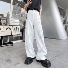 Load image into Gallery viewer, Thin Drape Slit Straight Casual Pants
