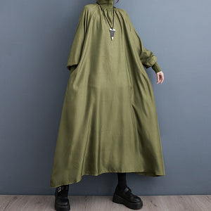 High Neck Casual Loose Raglan Sleeve Dress