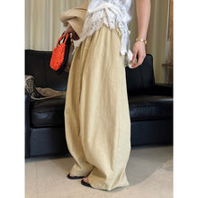Load image into Gallery viewer, Women's High-waisted Pleated Belted Wide-leg Casual Trousers
