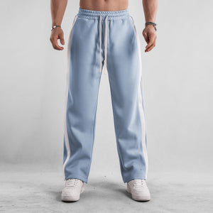 American Straight Striped Parallel Bar Sports Trousers