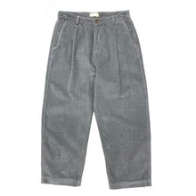 Load image into Gallery viewer, Heavyweight Washed Corduroy Pleated Loose Wide-leg Straight Trousers
