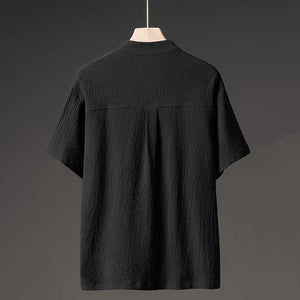 Thin Ice Silk V-Neck Cardigan T-Shirt