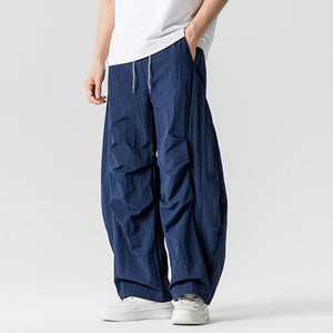 Japanese Retro Thin Loose Scimitar Pants