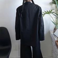 Load image into Gallery viewer, Heavy-duty Padded Shoulder Loose Wave Suit Jacket
