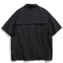 Load image into Gallery viewer, Japanese Retro Multi-pocket Patchwork Loose T-shirt
