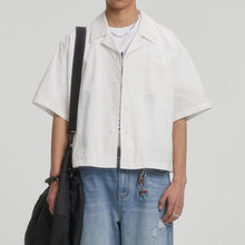 Load image into Gallery viewer, Boxy-fit Cotton Utility Short-sleeve Shirt
