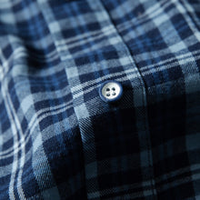 Load image into Gallery viewer, Fake Two-piece Plaid Patchwork Shirt
