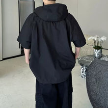 Load image into Gallery viewer, Oversized Hooded Utility Shirt with Large Pockets

