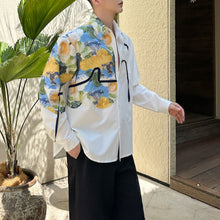 Load image into Gallery viewer, French Oil Painting Patchwork Shirt
