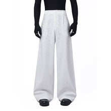 Load image into Gallery viewer, Starry  Hot-Fix Rhinestone Detail Casual Trousers
