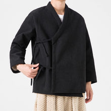 Load image into Gallery viewer, Thickened Diagonal-front Loose-fitting Belted Jacket
