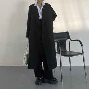 Vintage Mid-length Knee-length Suit Jacket
