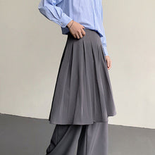 Load image into Gallery viewer, Layered Casual Wide-leg Pleated Skirt Pants
