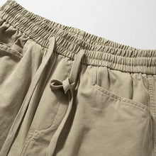 Load image into Gallery viewer, Elastic Waist Drawstring Loose Straight Leg Pants
