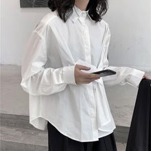 Load image into Gallery viewer, Loose Asymmetrical Button Shirt
