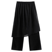 Load image into Gallery viewer, Retro Multi-layer Stitching Mesh Trousers

