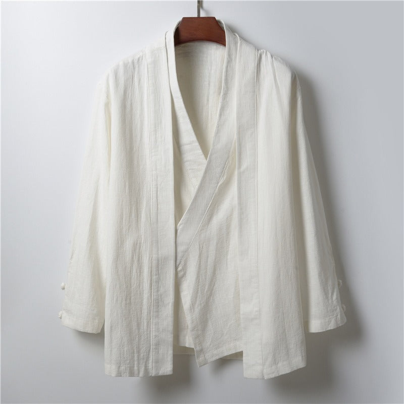 Fake Two-piece Retro Casual Loose Shirt